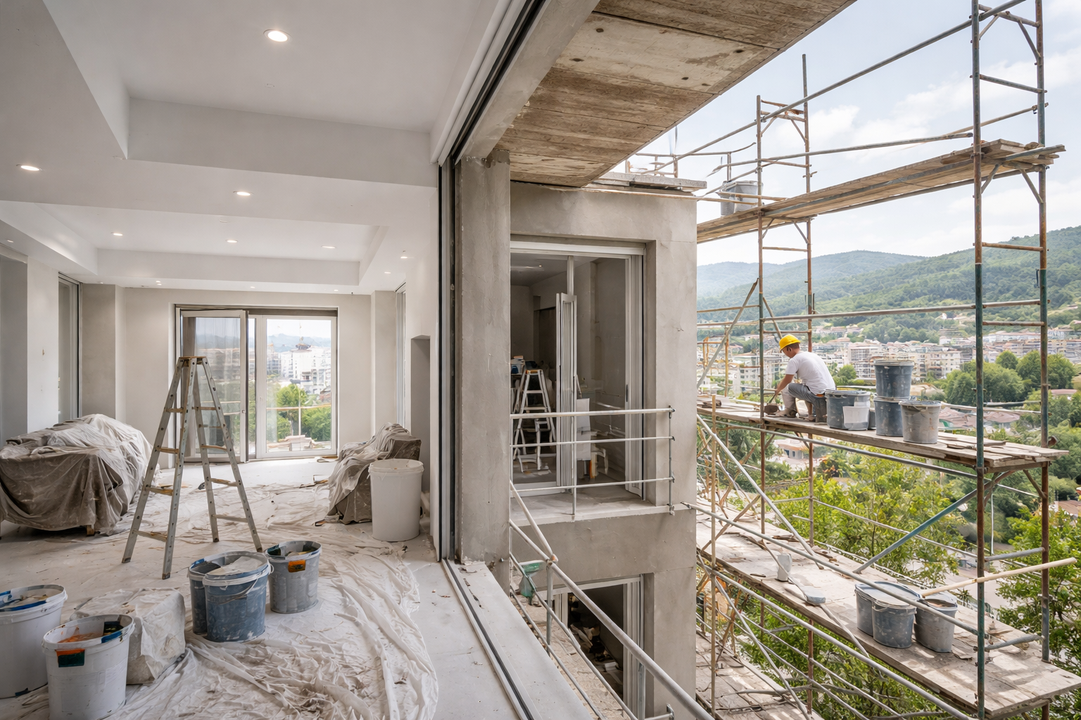 Renovation work and finishing